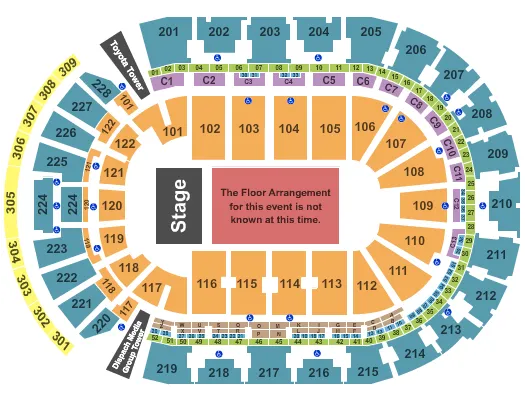 NOW Arena Seating Chart